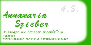annamaria szieber business card